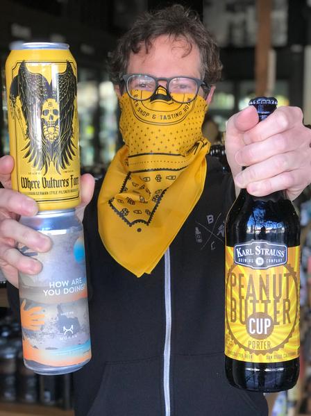 Gene's Beer Picks for the Week of December 31, 2020 (Hoppy New Year!) features Burning Beard Where Vultures Fare German-style Pilsner, Moksa How Are You Doing? Hazy IPA and Karl Strauss Peanut Butter Cup Porter Porter